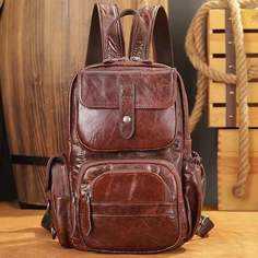 Рюкзак BUONO 9106 коричневый, 30х18х10 см