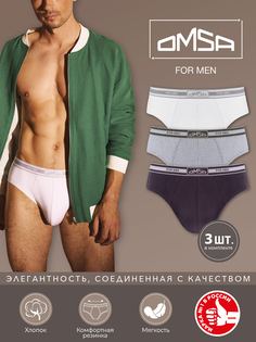 Комплект трусов мужских Omsa B_OmB1224-3 разноцветных 3XL