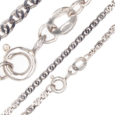 Цепочка из серебра 40 см Красцветмет 22-050Ю-3/0,50