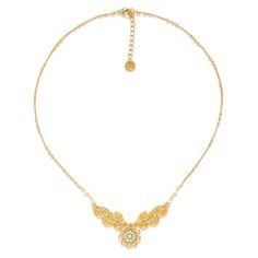 Колье из бижутерного сплава 39 см Franck Herval FH23.2-15-63933, swarovski/бусины/эмаль