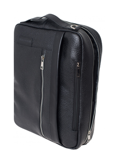 Сумка-рюкзак мужская Franchesco Mariscotti Amato черная, 28х38х13 см