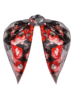 Платок женский Eleganzza B03-8268 красный, 90х90 см