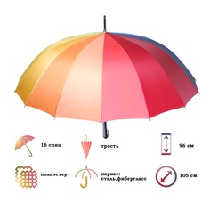 Зонт унисекс ANGEL RD-8701 разноцветный