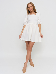 Платье женское Olya Stoff OS20133 белое 48 RU