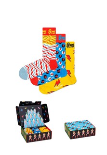 Комплект носков унисекс Happy Socks XBOW08 разноцветных 41-46, 3 пары