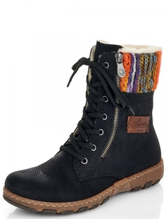 Ботинки женские Rieker 360997525 черные 36 RU