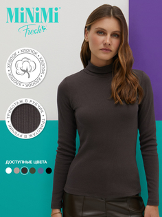 Водолазка женская Minimi 1731С коричневая XL