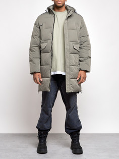 Зимняя куртка мужская AD806 серая M No Brand