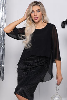 Платье женское LT Collection Ясна черное 46 RU