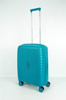 Чемодан унисекс Sweetbags Diamond бирюзовый, 55x40x22 см