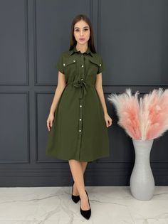 Платье женское BELUXSTAR PL-ALSU зеленое 48 RU