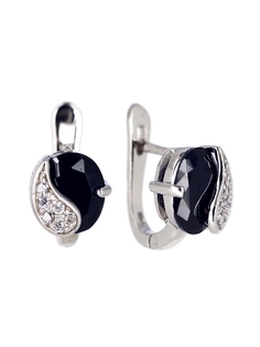 Серьги из серебра L-Silver СИ-JT013EСИ-JT013E, фианит