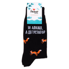 Носки унисекс St. Friday Socks Не алкаш а дегустатор черные 42-46