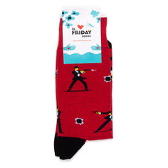 Носки унисекс St. Friday Socks Лицензия на безупречность красные 42-46