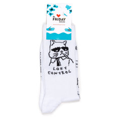 Носки унисекс St. Friday Socks Lost Control белые 42-46