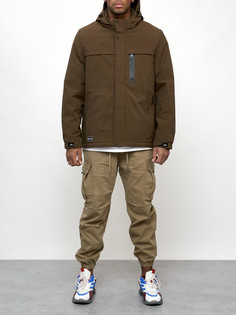 Куртка мужская AD702 коричневая 4XL No Brand