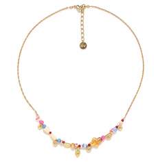 Колье из бижутерного сплава 40 см Franck Herval FH24.1-15-64052, swarovski/гематит/жемчуг