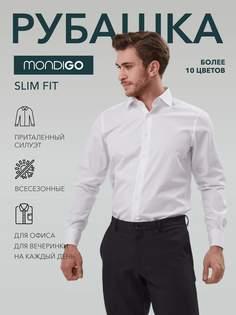 Рубашка мужская MONDIGO 16603 белая 48/170-176