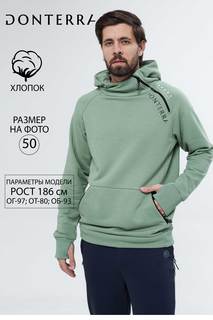 Толстовка мужская DONTERRA 123 зеленая 56 RU