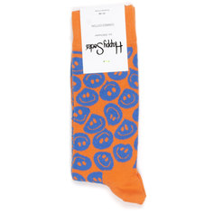 Носки унисекс Happy Socks Twisted Smile оранжевые 41-46