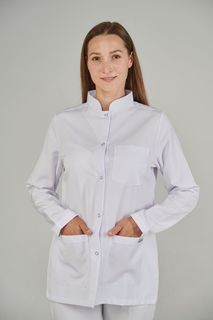 Рубашка медицинская женская Cizgimedikal Uniforma A460 белая 2XS