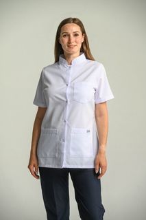 Рубашка медицинская женская Cizgimedikal Uniforma A470 белая XS