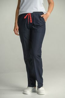 Брюки медицинские женские Cizgimedikal Uniforma T10 синие 2XL