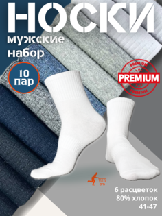 Комплект носков мужских DMDBS Н-10 разноцветных 41-47, 10 пар