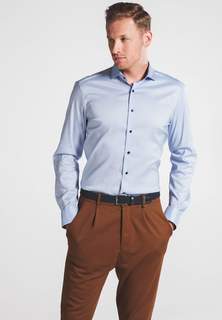 Рубашка мужская ETERNA 3377-12-F142 голубая 43