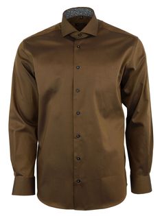 Рубашка мужская ETERNA ETERNA 8108-26-X15V коричневая 45