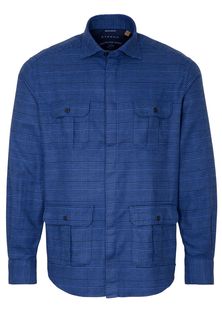 Рубашка мужская ETERNA 241919V067 синяя 41/42