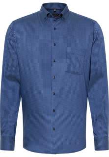 Рубашка мужская ETERNA 4051-17-X18U синяя 40