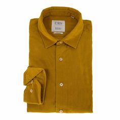 Рубашка мужская ETERNA 2499-79-VS1K желтая 41/42
