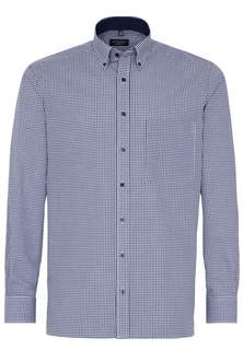Рубашка мужская ETERNA 8913-16-E144 синяя 41