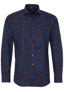 Рубашка мужская ETERNA 3642-18-F182 синяя 40