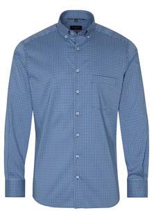 Рубашка мужская ETERNA 4051-15-X18U синяя 46