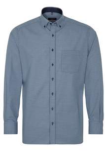 Рубашка мужская ETERNA 8912-67-X143 синяя 41