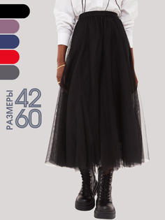 Юбка женская StarNew skirt121213 черная 52-60 RU