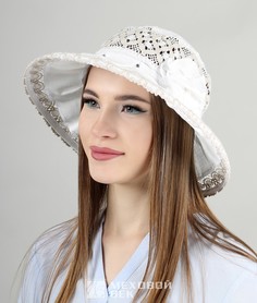 Шляпа женская Меховой Век 2843ЕГ белая, р.55-59