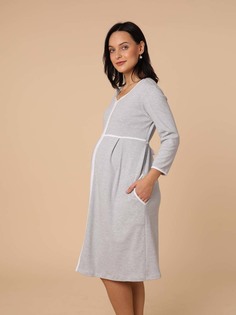 Халат для беременных женский Hunny mammy 1-НМК08903 серый 42 RU