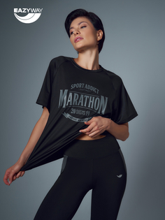 Футболка женская EAZYWAY MARATHON черная M