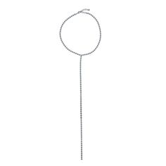 Колье-галстук из бижутерного сплава 43 см Moon Paris MRQ-23.12-057 кристалл