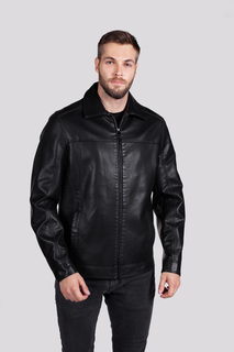 Кожаная куртка мужская RATSKA 631 черная 46 RU