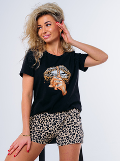 Пижама женская Cool Look Кассандра-Ш черный; бежевый 46 RU