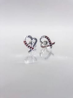 Серьги из серебра Mood&Spur MS Jewellery Сердце Тиффани, фианит
