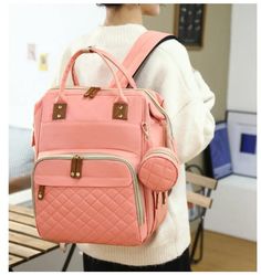 Рюкзак женский Morento Mommy розовый, 39х29х16 см
