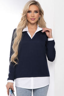 Пуловер женский LT Collection На высоте синий 46 RU