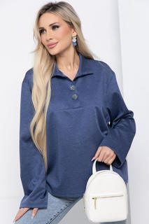 Блуза женская LT Collection Свобода выбора синяя 46 RU