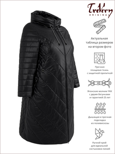 Пальто женское Trevery 89933 черное 62 RU