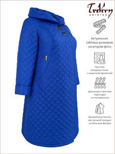 Пальто женское Trevery 90113 голубое 60 RU